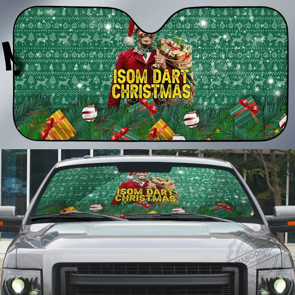 Isom Dart Christmas Holiday Auto Car Sunshade for Truck SUV Van Windshield